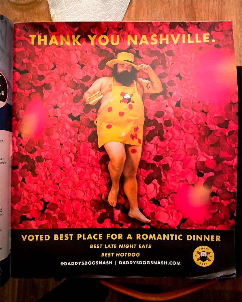 Daddy's Dogs — Thank You Nashville magazine ad