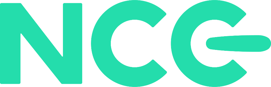 NCG lettermark — teal