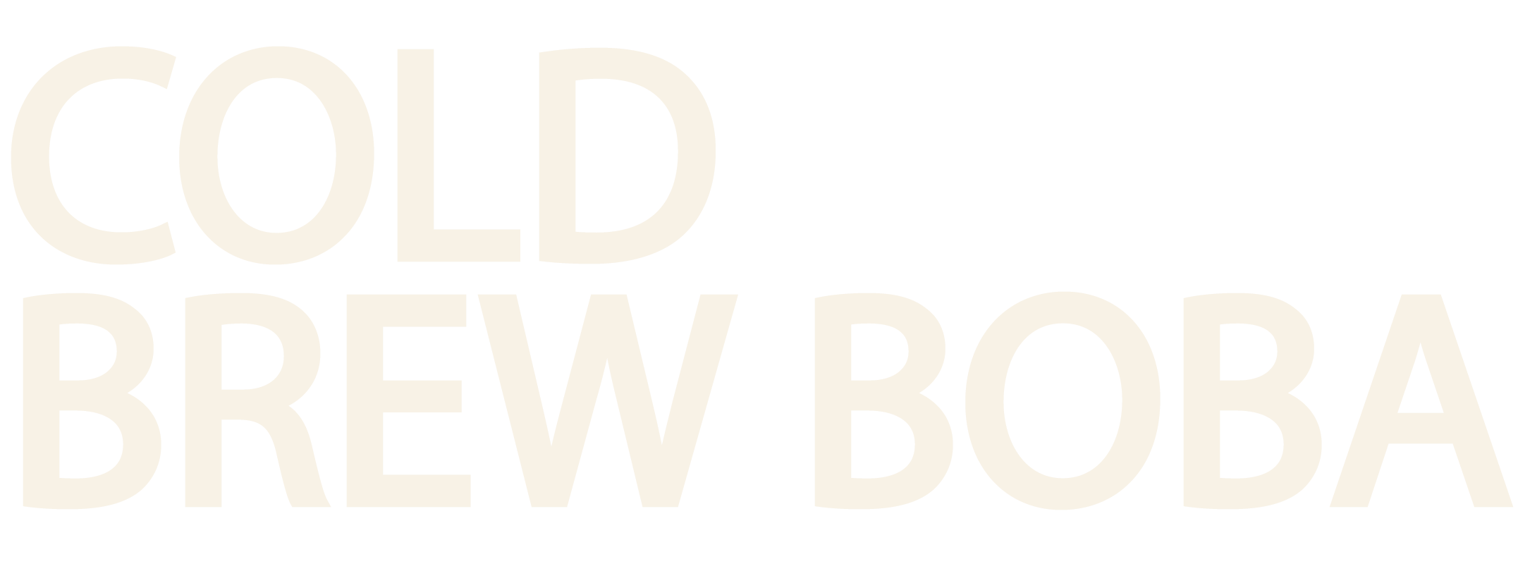 Cold Brew Boba