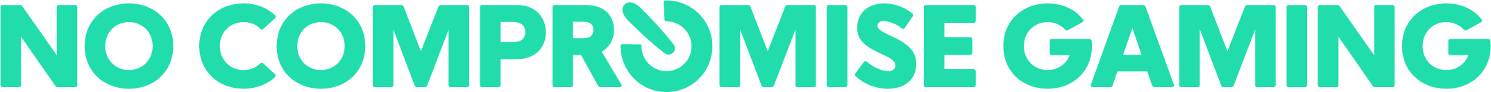 No Compromise Gaming wordmark — mint